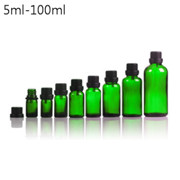 5ml-100ml GREEN GLASS VIALS